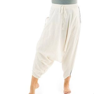 Original Harem Buddha pants. Sz small cream/beige